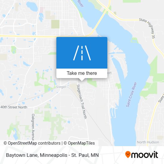 Baytown Lane map