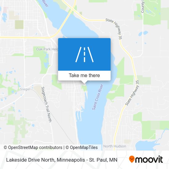 Lakeside Drive North map