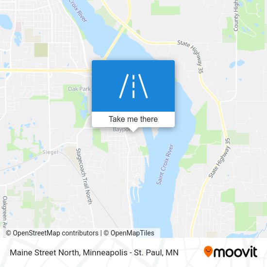Mapa de Maine Street North