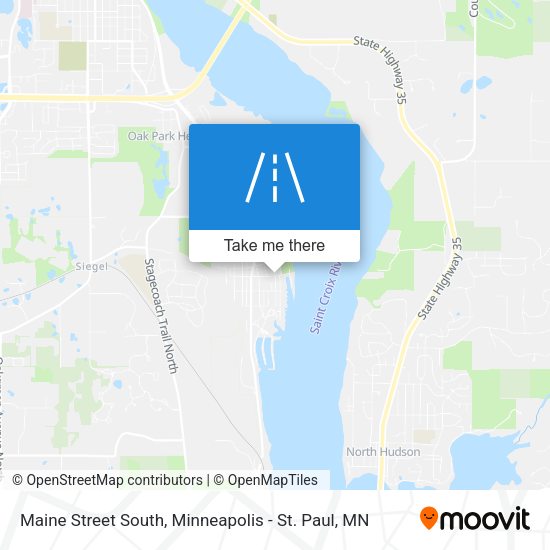 Maine Street South map