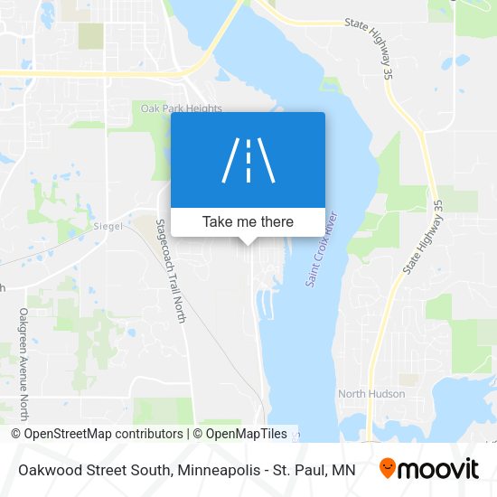 Oakwood Street South map