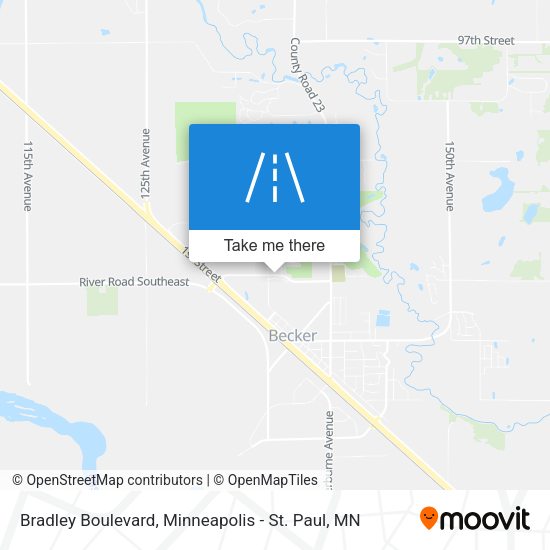 Bradley Boulevard map