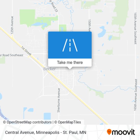 Central Avenue map