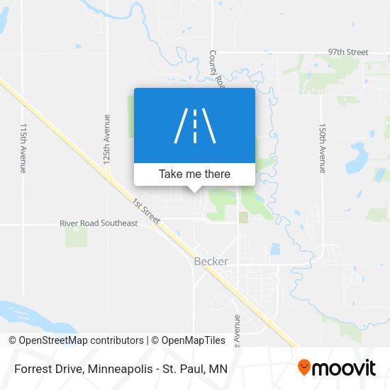 Forrest Drive map