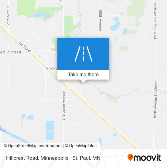 Hillcrest Road map