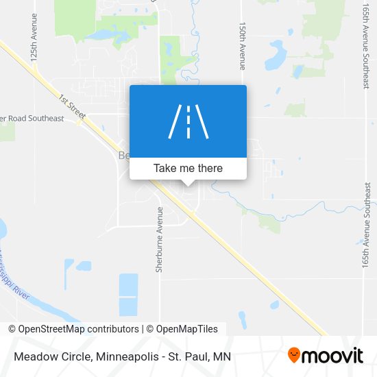 Meadow Circle map