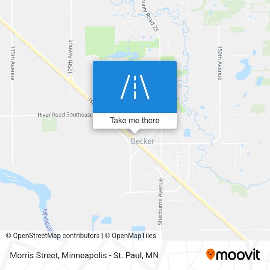 Morris Street map