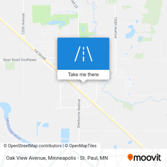 Oak View Avenue map