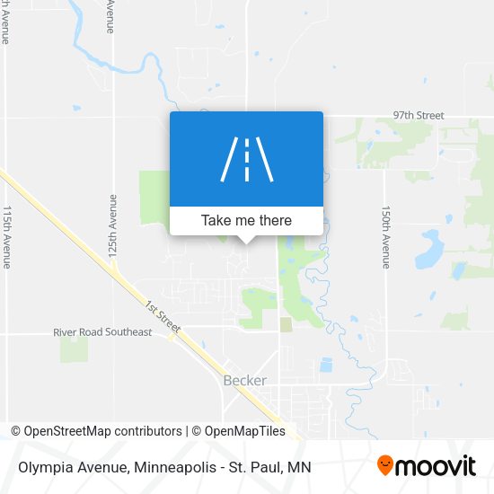 Olympia Avenue map