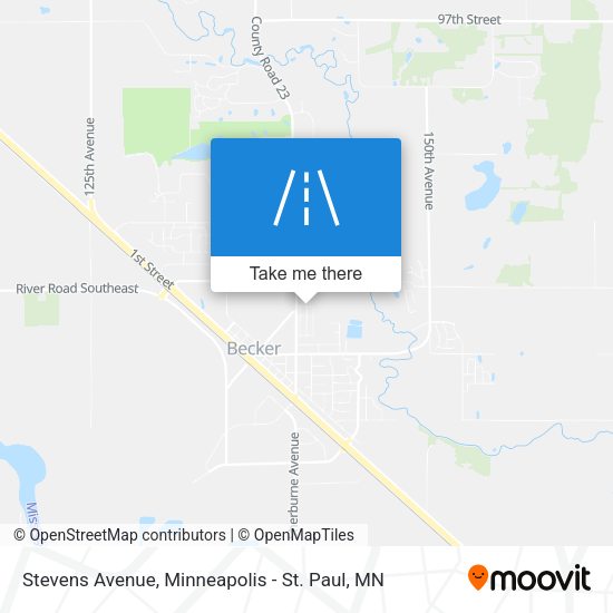Stevens Avenue map