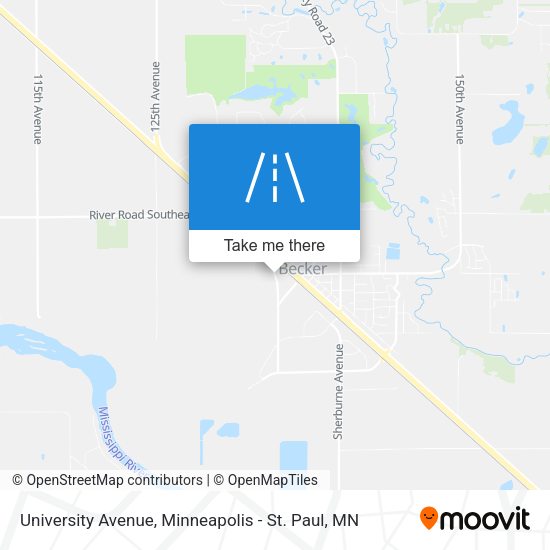 Mapa de University Avenue