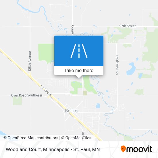Woodland Court map