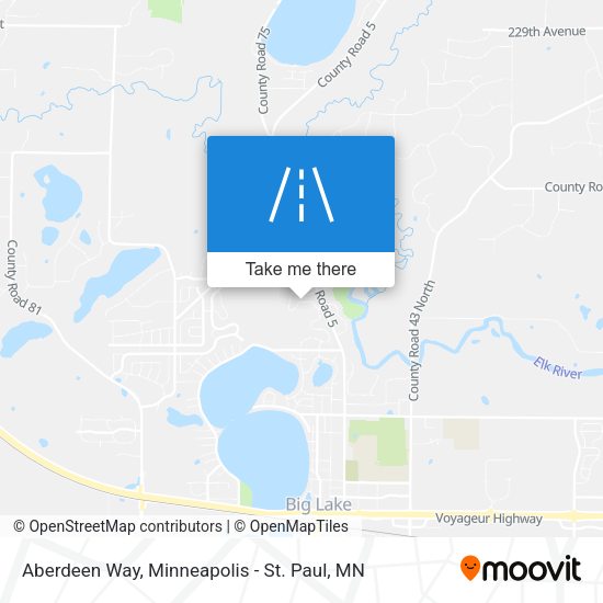 Aberdeen Way map