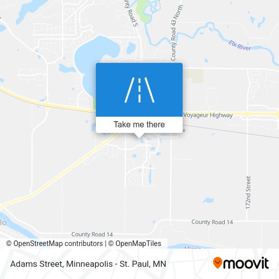 Adams Street map