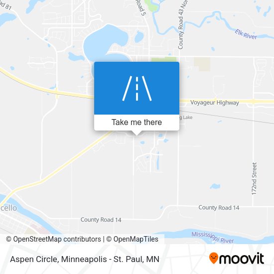 Aspen Circle map