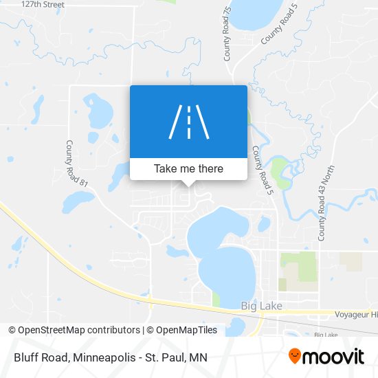 Bluff Road map