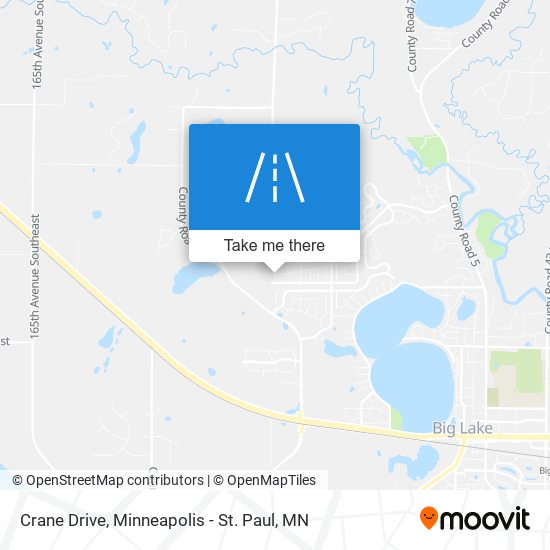 Crane Drive map