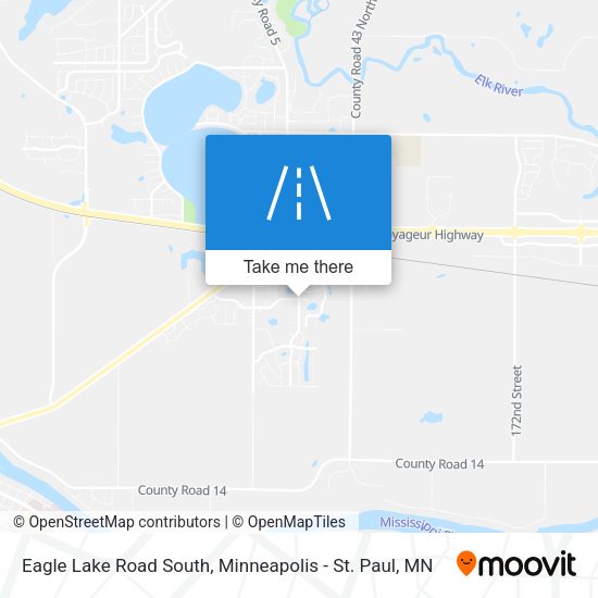 Eagle Lake Road South map