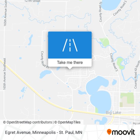 Egret Avenue map