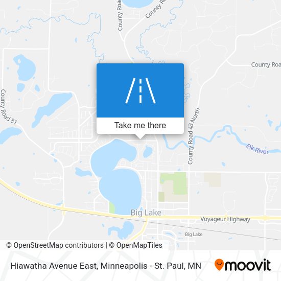 Hiawatha Avenue East map
