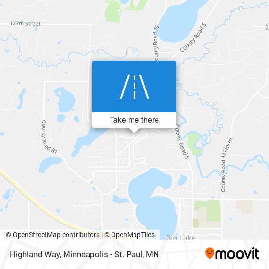 Highland Way map