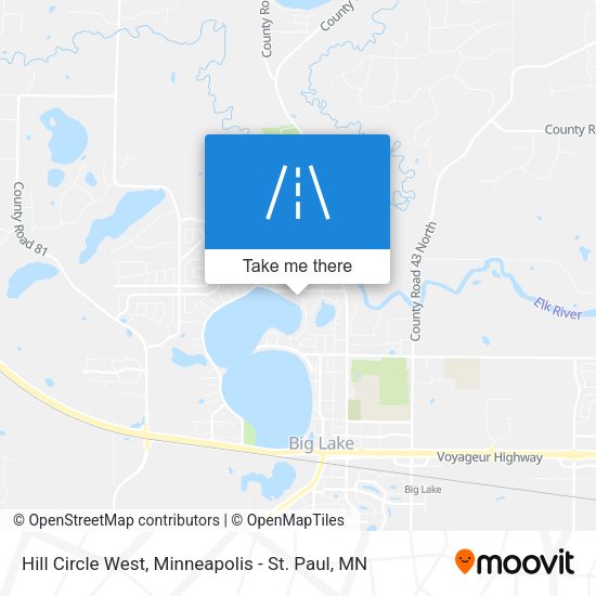 Hill Circle West map
