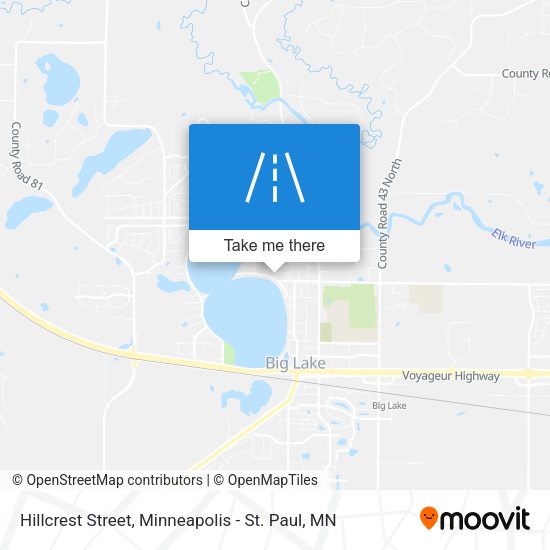 Mapa de Hillcrest Street