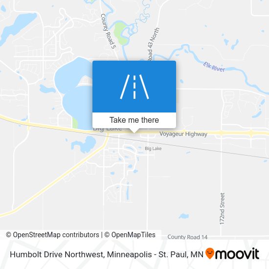 Mapa de Humbolt Drive Northwest