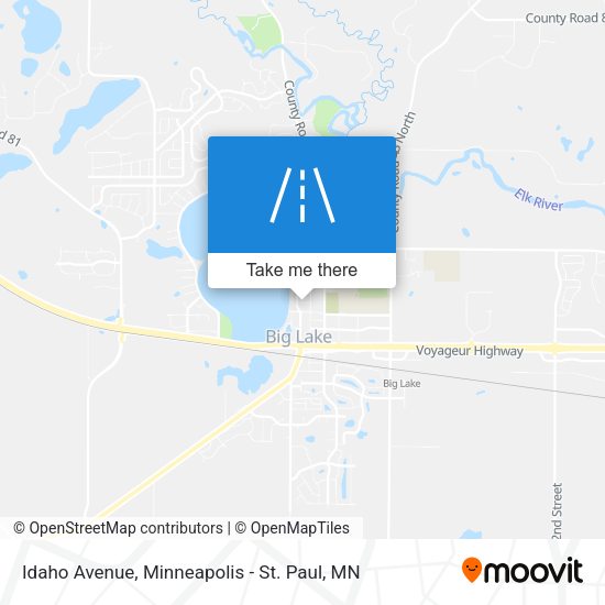 Idaho Avenue map