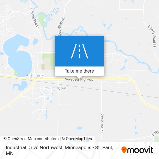 Industrial Drive Northwest map