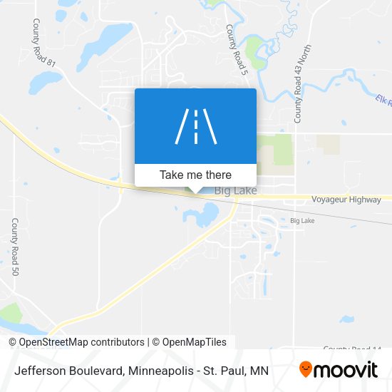 Jefferson Boulevard map