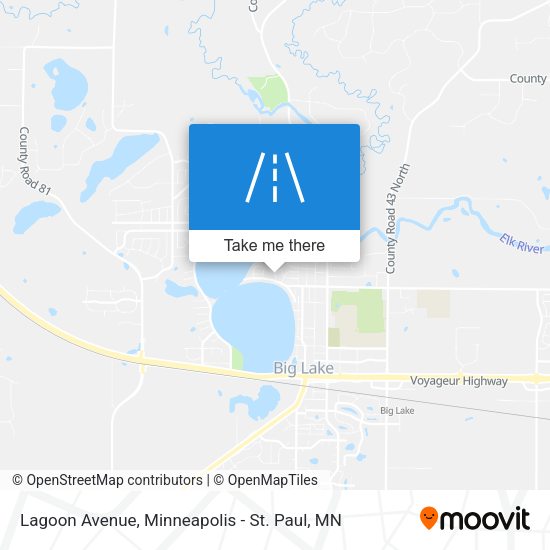 Lagoon Avenue map