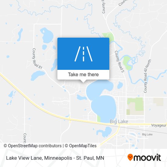 Lake View Lane map