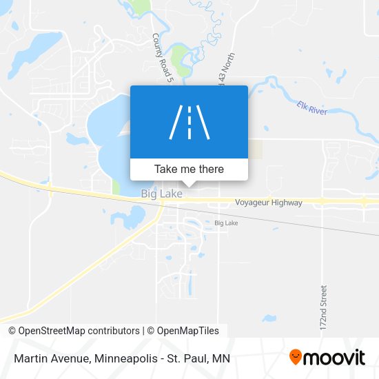 Martin Avenue map