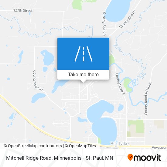 Mapa de Mitchell Ridge Road