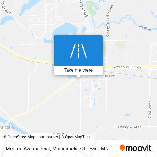Monroe Avenue East map