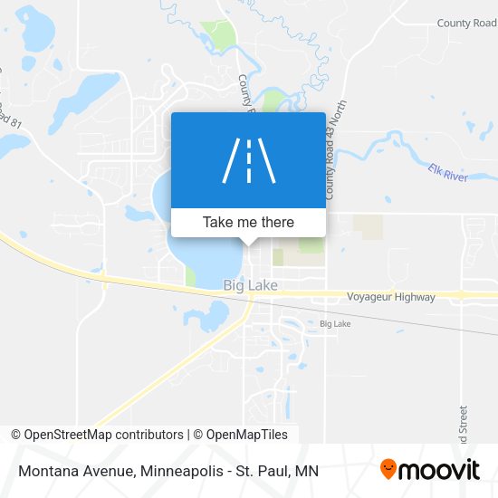 Mapa de Montana Avenue
