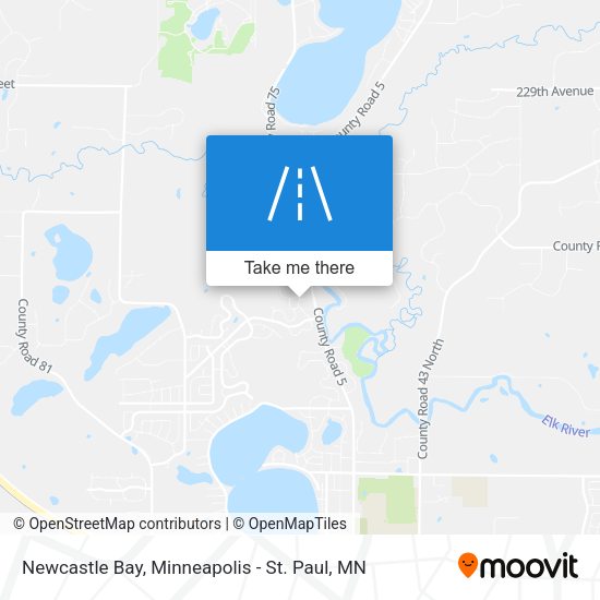 Mapa de Newcastle Bay