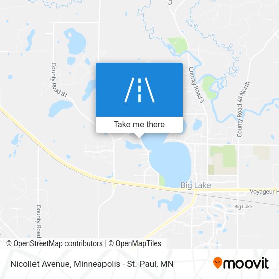 Nicollet Avenue map