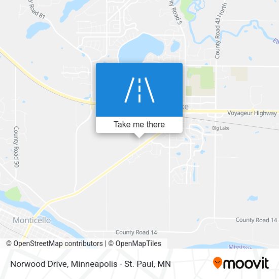Norwood Drive map
