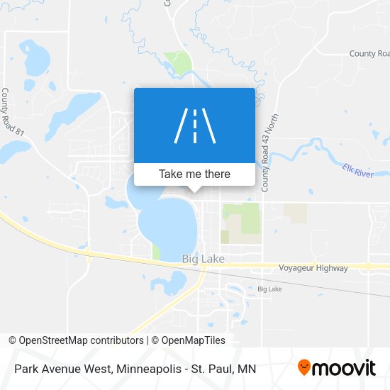 Mapa de Park Avenue West