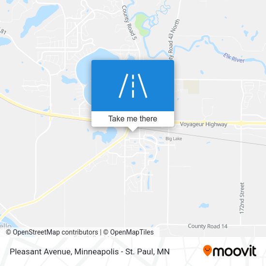 Pleasant Avenue map