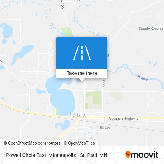 Mapa de Powell Circle East