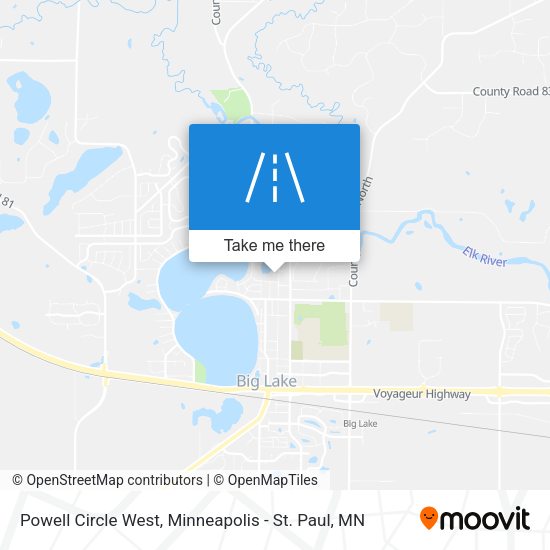Powell Circle West map
