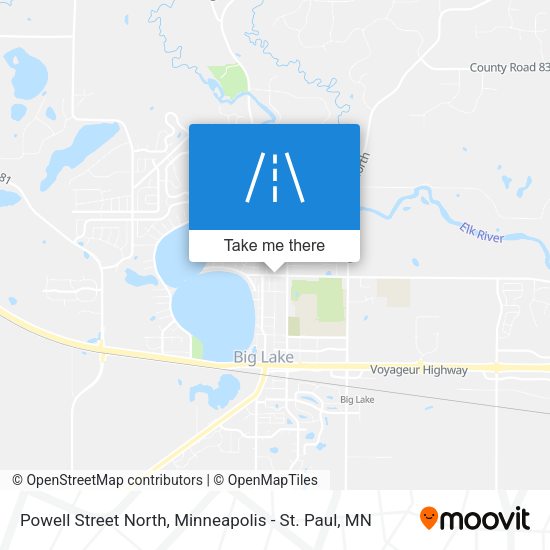 Powell Street North map