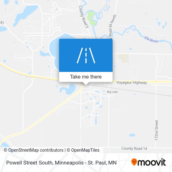 Powell Street South map