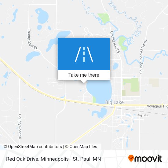 Red Oak Drive map