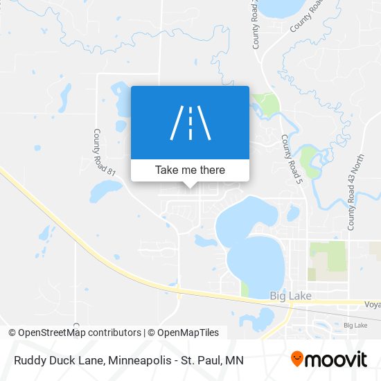 Mapa de Ruddy Duck Lane