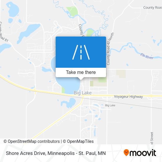 Shore Acres Drive map