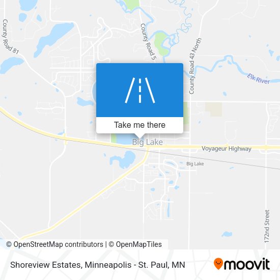 Shoreview Estates map